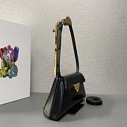 PRADA BRUSHED lesther handbag03 28.5x14x7cm - 2