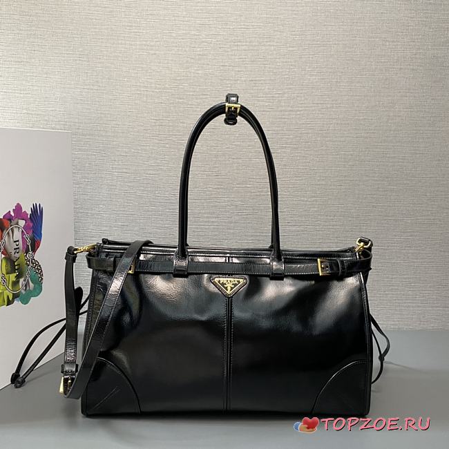 prada LusSolf Oiled leather crossbody bag 38x30x12cm - 1
