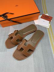 hermes slipper brown1 34-42 - 3