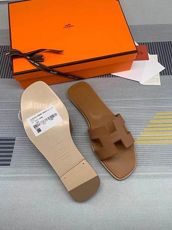 hermes slipper brown2 34-42