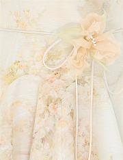 Vestido corto de tirantes finos con detalle de nudo frontal de Zimmermann Memento, estampado floral Rose Arbor. zimmermann memento twist front spaghetti strap mini dress rose arbor floral print - 4