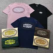  Camiseta Stussy Tile Oval Pigment Dyed Stussy Tile Oval Tee Pigment Dyed - 1