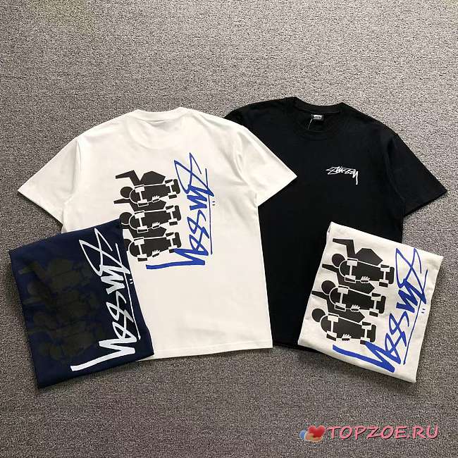 Camiseta Stussy Skate Stack Pigment Dyed Stussy Skate Stack Pigment Dyed Tee  - 1
