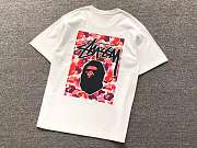 Camiseta Stussy BAPE Red Camo Stussy Bape Red Camo Tee - 6