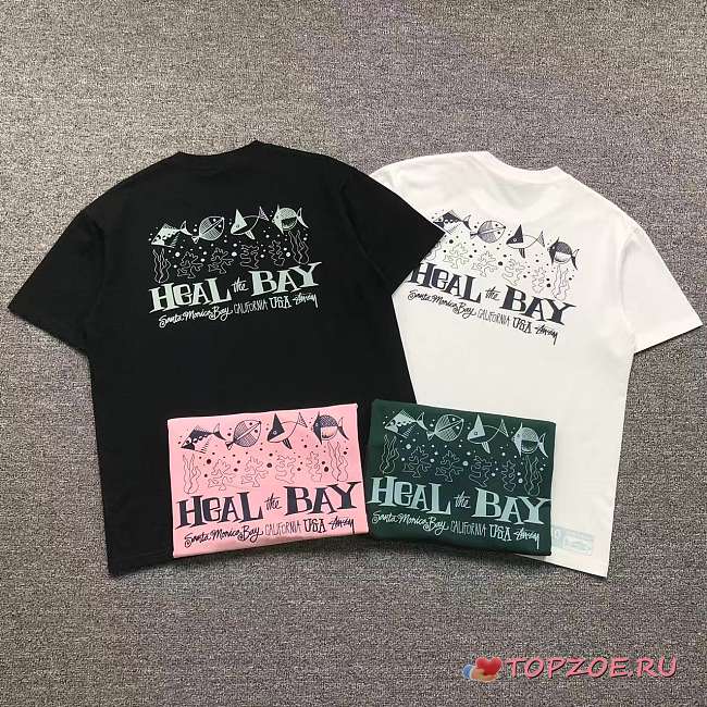  Camiseta Stussy Heal The Bay 40 Pigment Dyed Stussy Heal The Bay 40 Pigment Dyed Tee - 1