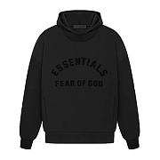 Sudadera con capucha Fear of God Essentials Nylon Fleece Hoodie Jet Black Fear of God Essentials Nylon Fleece Hoodie Jet Black - 1