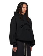 Sudadera con capucha Fear of God Essentials Nylon Fleece Hoodie Jet Black Fear of God Essentials Nylon Fleece Hoodie Jet Black - 3