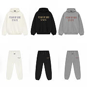 Conjunto Fear of God Essentials FW24 STATE Hoodie y Sweatpants Fear of God Essentials FW24 STATE Full Set - 1