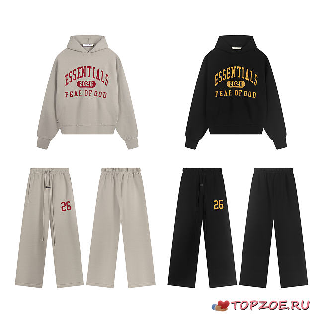 Conjunto Fear of God Essentials FW26 Classic Hoodie y Sweatpants Fear of God Essentials Classic Hoodie Full Set FW26 - 1