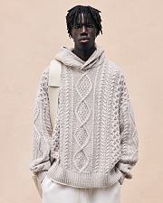 Sudadera de Punto Fear of God Essentials Cable Knit Hoodie Fear of God Essentials Cable Knit Hoodie Fall SS23 - 2