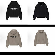 Sudadera Clásica con Capucha y Cremallera de Manga Corta Fear of God Essentials Always SS25 Always On Fear of God Essentials Always SS25 Always On Classic Short Sleeve Zip Hoodie - 1