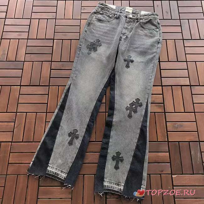 Vaqueros Levi's Gallery Flared con Parches de Cruces Chrome Hearts Chrome Hearts x Gallery Dept Flared Cross Patch Levi's Denim - 1
