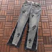 Vaqueros Levi's Gallery Flared con Parches de Cruces Chrome Hearts Chrome Hearts x Gallery Dept Flared Cross Patch Levi's Denim - 1