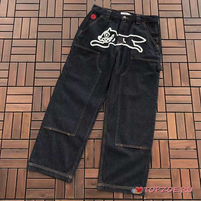 Pantalón Jeans Carpenter con Gráfico Running Dog Billionaire Boys Club ICECREAM Billionaire Boys Club ICECREAM Selvedge Running Dog Denim Carpenter Pant - 1