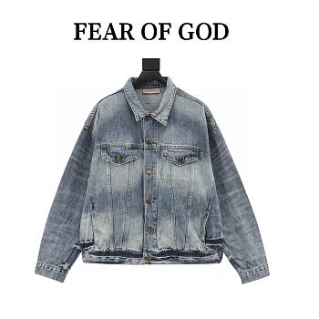 Chaqueta Denim con Flecos y Monograma Louis Vuitton Louis Vuitton Monogram Fringed Denim Jacket