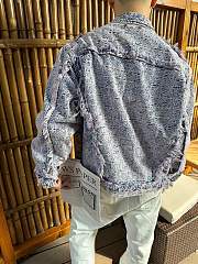 Chaqueta Denim con Flecos y Monograma Louis Vuitton Louis Vuitton Monogram Fringed Denim Jacket - 5