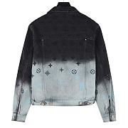 Chaqueta Denim con Bordado Monograma y Degradado Aurora 24FW Louis Vuitton Louis Vuitton 24FW Embroidered Gradient Monogram Denim Jacket - 5
