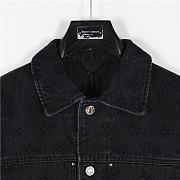 Chaqueta Denim con Bordado Monograma y Degradado Aurora 24FW Louis Vuitton Louis Vuitton 24FW Embroidered Gradient Monogram Denim Jacket - 4