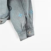 Chaqueta Denim con Bordado Monograma y Degradado Aurora 24FW Louis Vuitton Louis Vuitton 24FW Embroidered Gradient Monogram Denim Jacket - 2