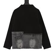 Chaqueta Vaquera Lavada con Placa Triangular Prada Prada Washed Triangle Logo Denim Jacket - 6