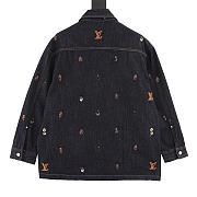 Sobrecamisa Vaquera con Bordados Monogram y Personajes Louis Vuitton Louis Vuitton Monogram Character Embroidered Denim Overshirt - 6