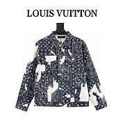  Chaqueta Vaquera Louis Vuitton con Estampado Monogram Bandana Louis Vuitton Monogram Bandana Denim Jacket - 1