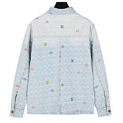 Camisa de Manga Larga Denim Louis Vuitton Monogram Craggy Louis Vuitton Monogram Craggy Denim Long-Sleeved Shirt - 5