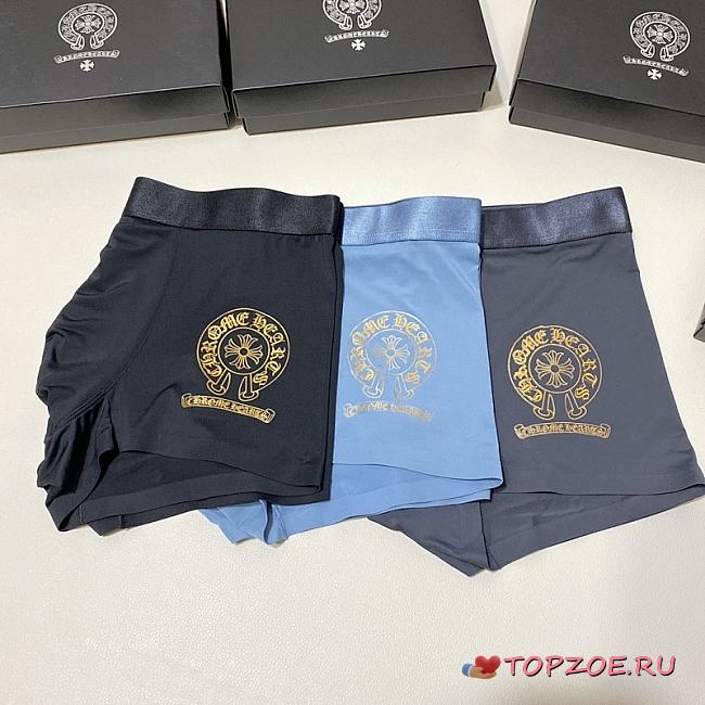 Pack de 3 calzoncillos Chrome Hearts para hombre Chrome Hearts Men's Underwear 3-Pack 3 - 1