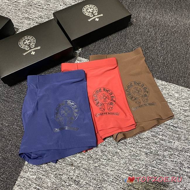 Pack de 3 calzoncillos Chrome Hearts para hombre Chrome Hearts Men's Underwear 3-Pack 4 - 1