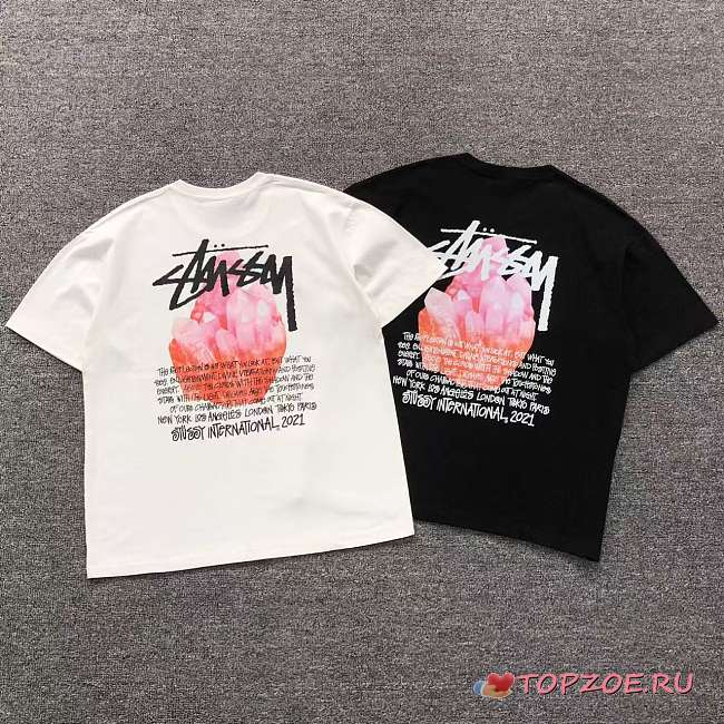 Camiseta Stussy Crystal Graphic Tee (Stussy International 2021 Crystals Tee) - 1