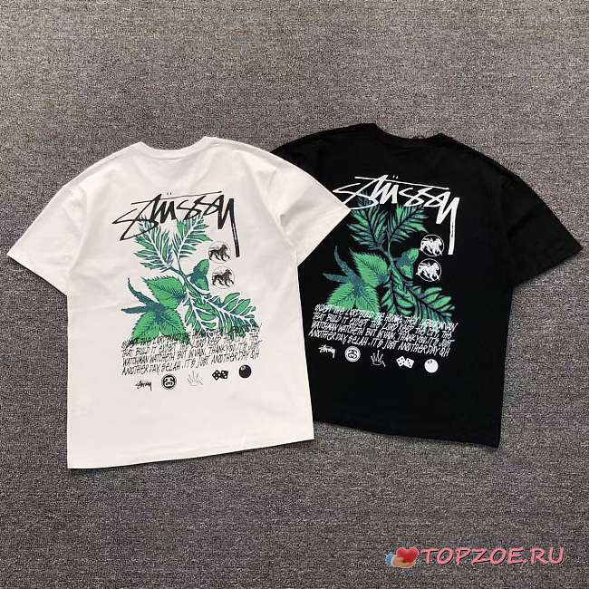 Camiseta Stussy Botanical Leaves Graphic Tee (Stussy Just Another Day Tee) - 1